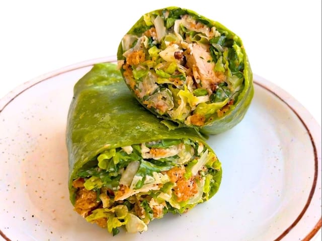 Chicken Caesar Chicken Wrap.
